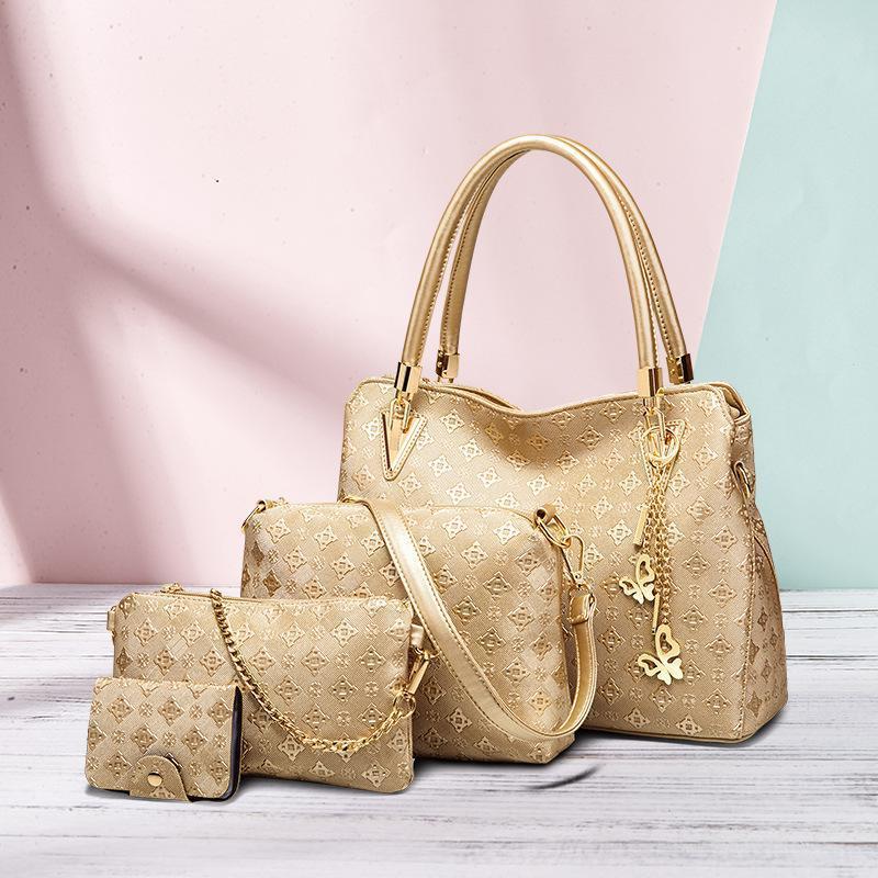 4 Pcs / 1 Set Women Leather Handbag(Free Shipping Today)