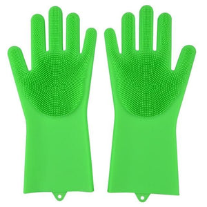 SILICONE DISH WASHING GLOVES