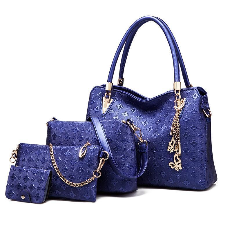 4 Pcs / 1 Set Women Leather Handbag(Free Shipping Today)