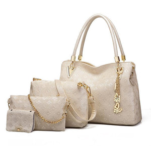 4 Pcs / 1 Set Women Leather Handbag(Free Shipping Today)