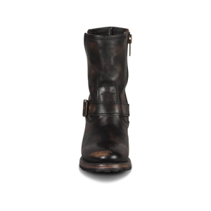 Carlito black bootie with ankle strap