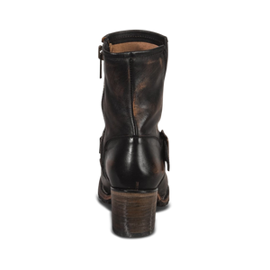 Carlito black back heel with wood wrapped heel