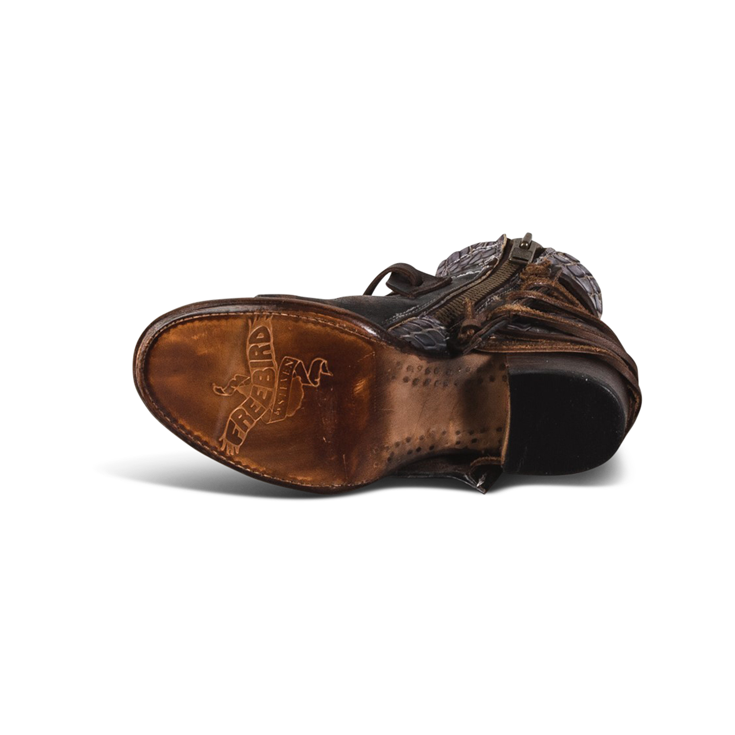 Crue brown multi FREEBIRD by Steven leather imprinted sole