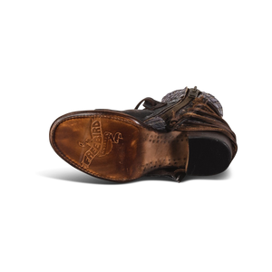 Crue brown multi FREEBIRD by Steven leather imprinted sole